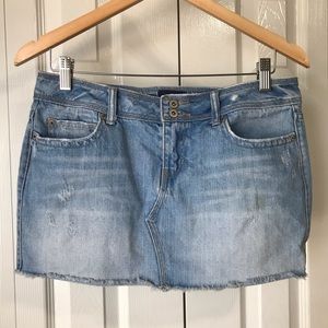 Aeropostle 💯%Cotton Distressed Denim CutOff Skirt